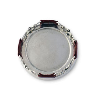 EQUESTRIAN HORSE BIT LEATHER WINE COASTER