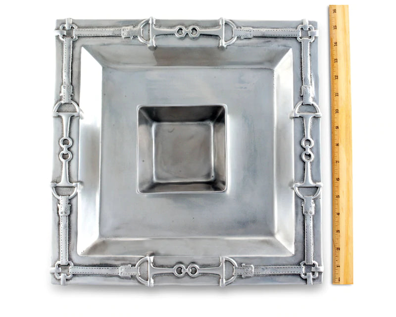 Equestrian Chip & Dip Bowl & Tray