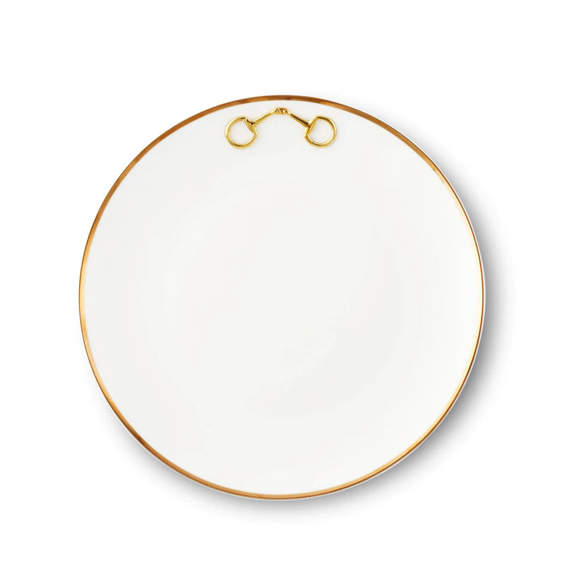 Gold Bit Bone China Round Salad/Dessert Plate