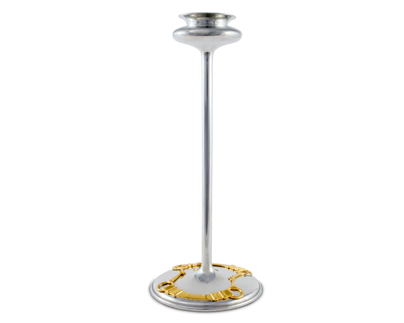 Golden Candlestick Taper Tea Lights