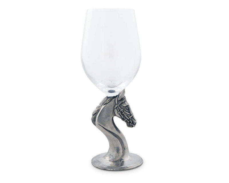 Horse Head Wine Glass