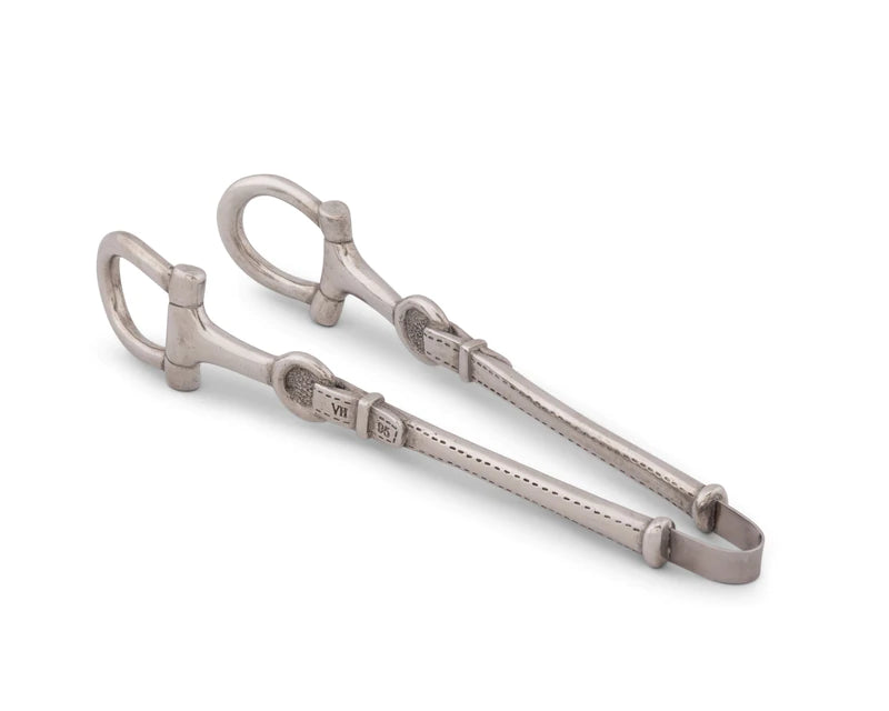 Pewter Bit Ice Tongs