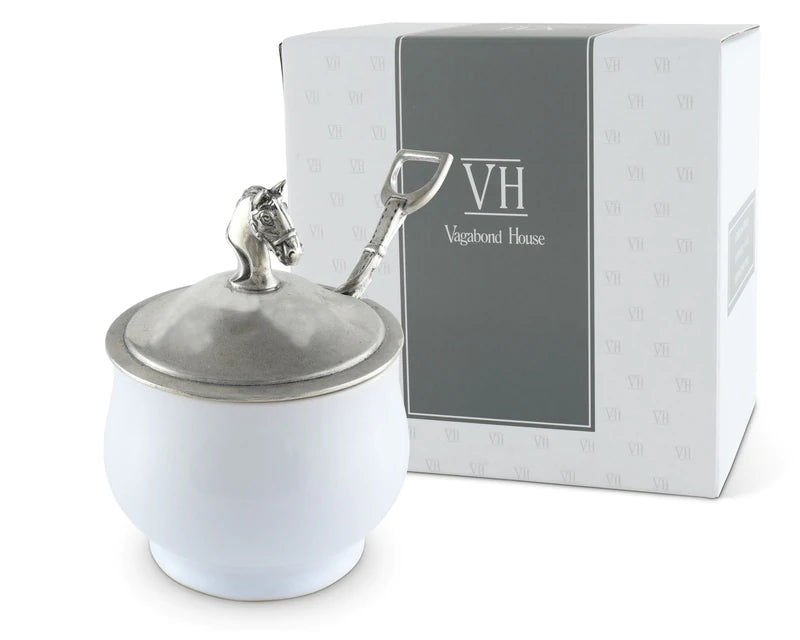 Sugar Bowl and Spoon horse head