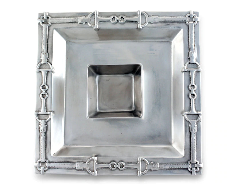Equestrian Chip & Dip Bowl & Tray