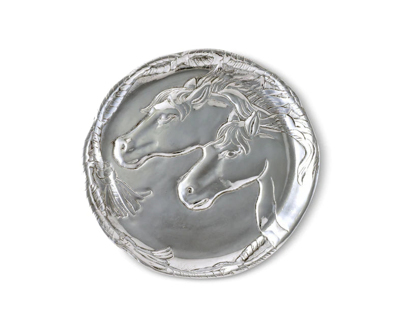 Horse Plate with Glass Dome