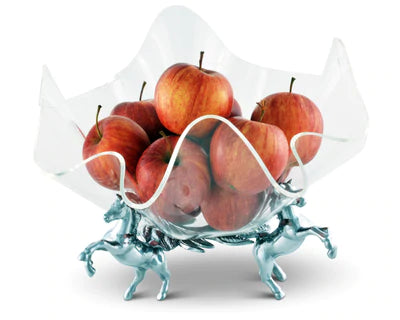 Horse Stand Acrylic Bowl 11"