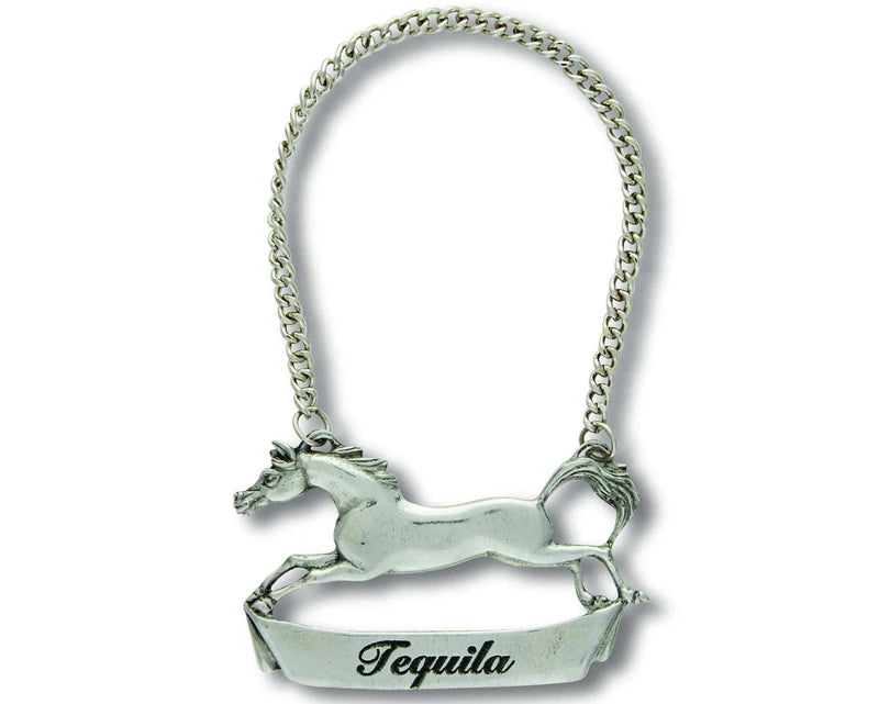 Pewter Galloping Steed Decanter Tags Various