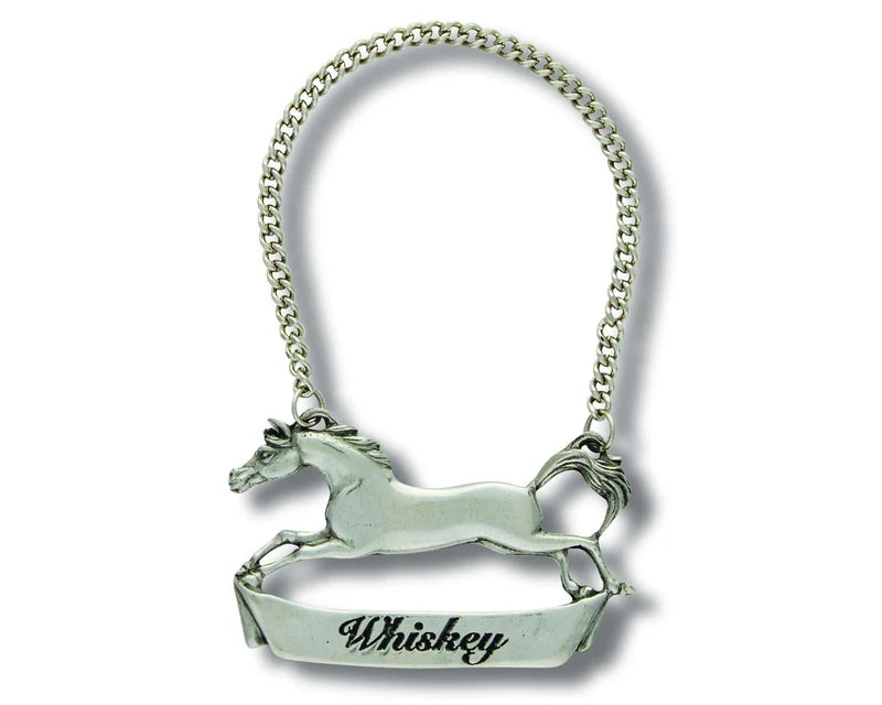 Pewter Galloping Steed Decanter Tags Various