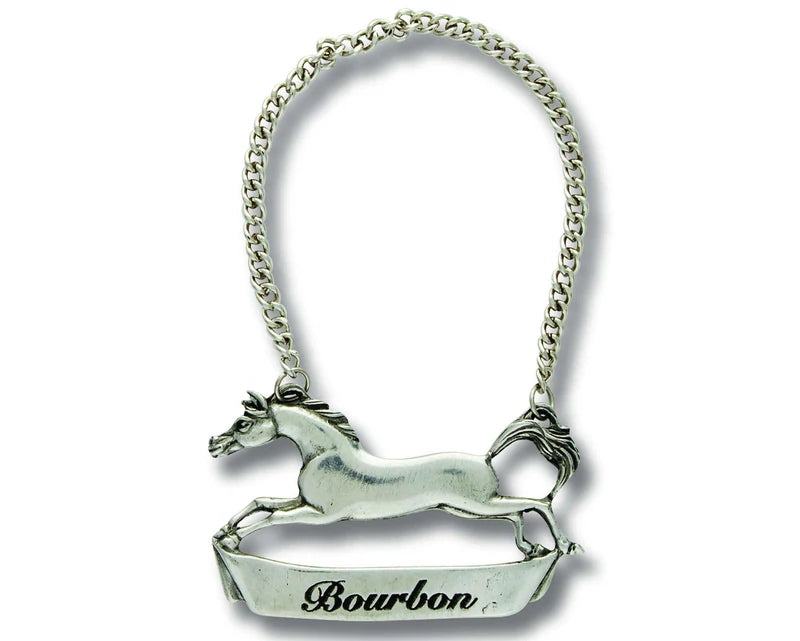 Pewter Galloping Steed Decanter Tags Various