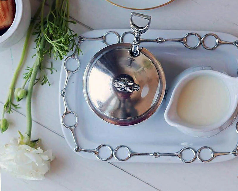 Sugar and Creamer Set Horse Head