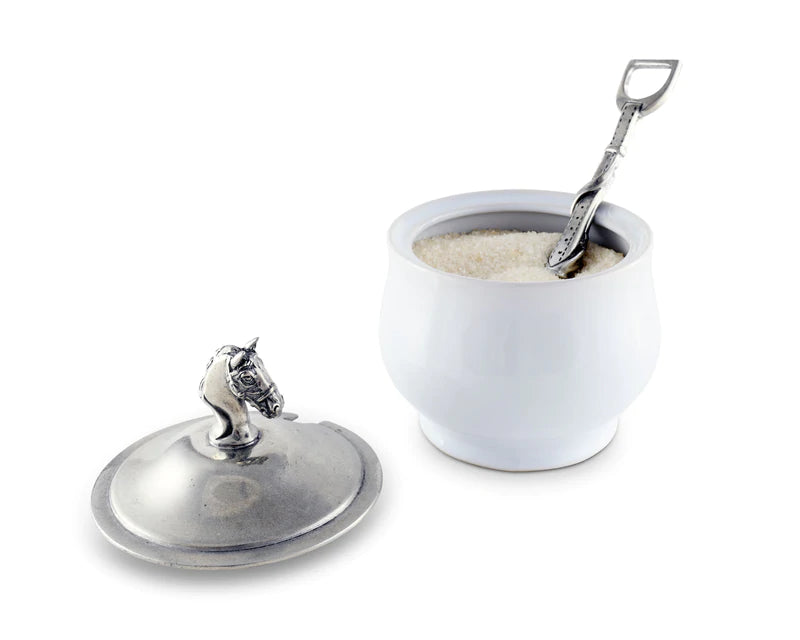 Sugar Bowl and Spoon horse head