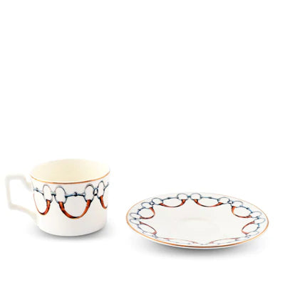 Wellington Bit Bone China Cup & Saucer